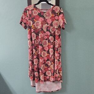 Floral Pink Dress Lularoe Carly